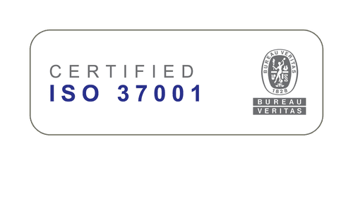 Certified ISO 37001 by Bureau Veritas